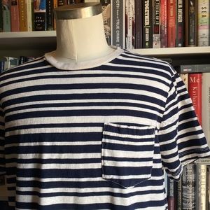 J Crew Striped Pocket Tee